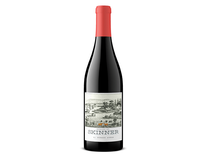 One Bottle of Skinner Red wine El Dorado Syrah